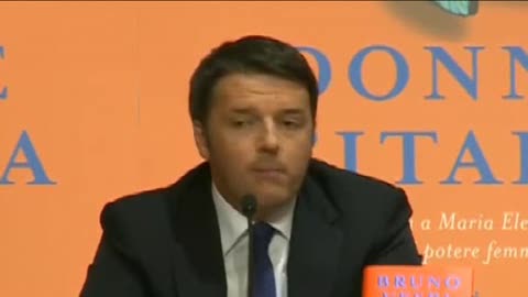 Renzi alla presentazione del nuovo libro di Vespa interrotto mentre parla di donne al potere