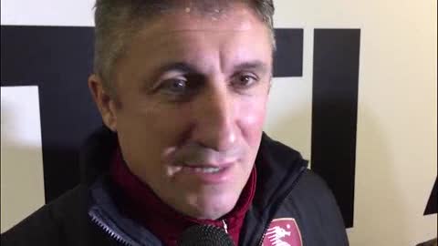 La rabbia del tecnico della Salernitana Torrente dopo il ko con lo Spezia