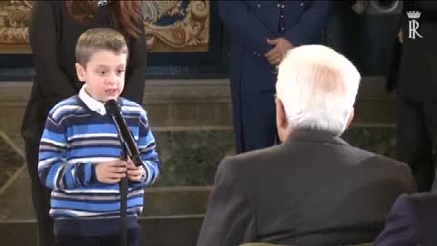 Quirinale, bambino cieco a Mattarella: 