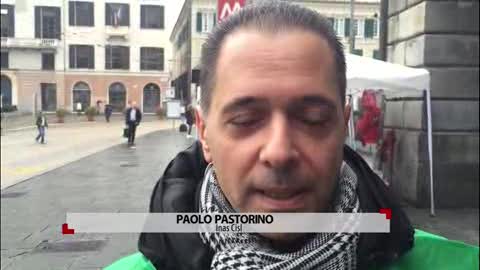 Taglio parziale del governo al fondo dei patronati, manifestazione in Piazza De Ferrari