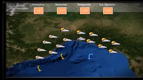 Le previsioni del tempo in Liguria per martedì 8 dicembre