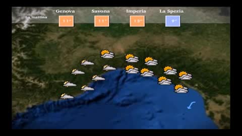 Previsioni del tempo in Liguria per mercoledì 9 dicembre