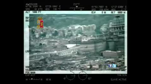 Giubileo, le riprese aeree della polizia per i controlli di sicurezza