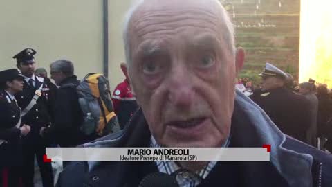 Presepe di Manarola, l'intervista all'ideatore Mario Andreoli