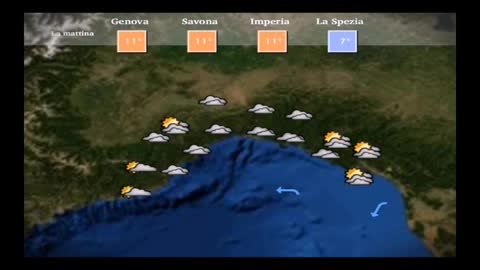 Le previsioni del tempo in Liguria per martedì 15 dicembre