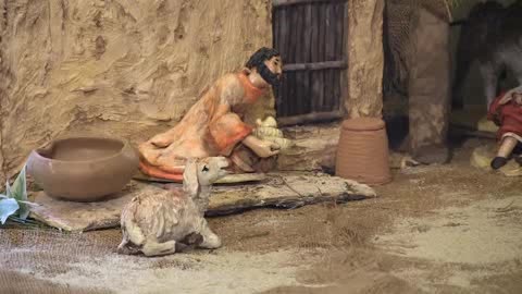 Il presepe a Montecitorio creato dall'artigiano che ha detto no al racket dell'usura