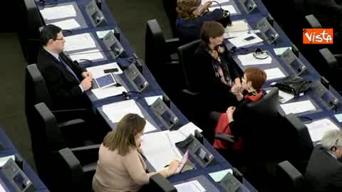 Strasburgo, il deputato che segue nella lingua Lis i lavori dell'aula