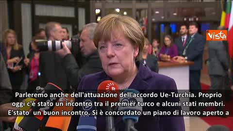 Bruxelles, Merkel: 
