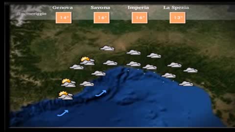 Le previsioni del tempo in Liguria per la giornata di oggi