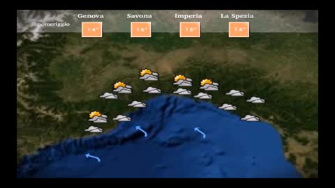 Le previsioni del tempo in Liguria per sabato 19 dicembre