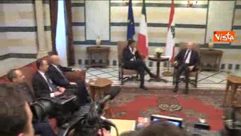 Il Premier del Libano elogia l'Italia e Renzi sorride soddisfatto