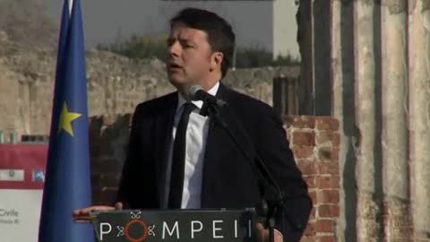 Renzi a Pompei: 