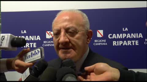 De Luca su occupazione: 