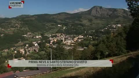 Prima neve a Santo Stefano d'Aveto, il sindaco 