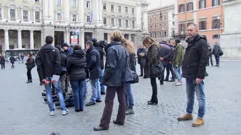 Palazzo Chigi, le immagini esterna dopo Cdm su cannabis