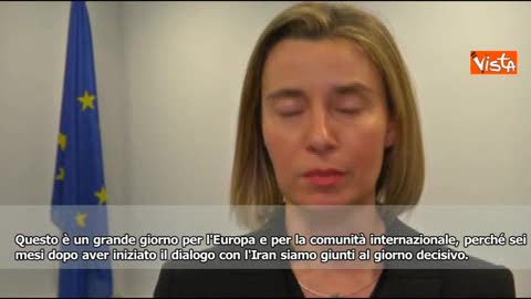 Iran, stop sanzioni, Mogherini: 