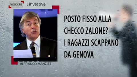 L'invettiva di Manzitti a Macaia: Posto fisso alla Checco Zalone? I ragazzi scappano da Genova