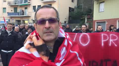 Kavo Promedi, la preoccupazione dei lavoratori durante il corteo