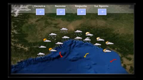 Le previsioni del tempo in Liguria per martedì 16 febbraio