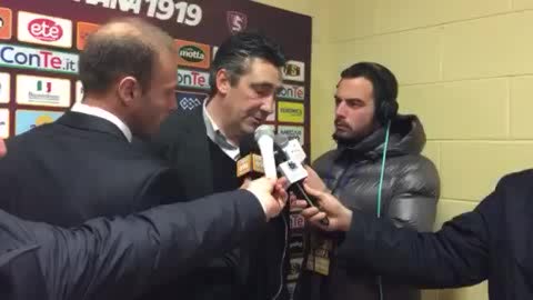 Entella, Aglietti soddisfatto dopo il pari a Salerno: 