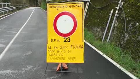 Allerta gialla, la situazione in Val Fontanabuona dopo due frane