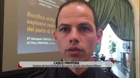 Privitera (Marina Militare): "Conclusa un'operazione di bonifica nelle acque antistanti il porto di Savona"