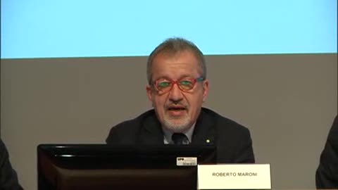 Patto del Nord Ovest, l'intervento del Presidente della Regione Lombardia Maroni