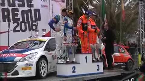 Rallye di Sanremo, vince Andreucci: la cerimonia di premiazione