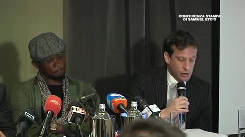 Eto'o attacca la Sampdoria e Ferrero, la conferenza stampa (1)