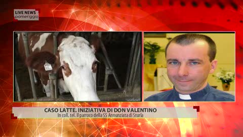 Caso latte, Don Valentino Porcile vende formaggi fuori dalla chiesa