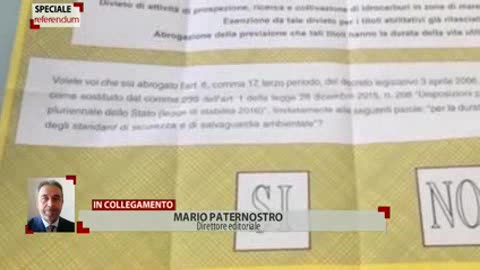 Referendum, Paternostro: 