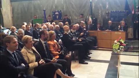 A Imperia Sala del Consiglio Comunale affollata per l'Arma dei Carabinieri