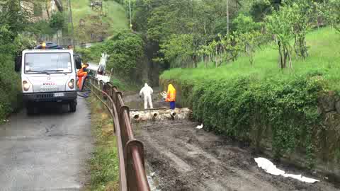 Petrolio nel Polcevera: poca acqua nel rio Fegino, si continua a lavorare