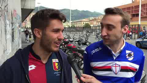 Sampdoria - Genoa, il derby dei tifosi fuori dallo stadio