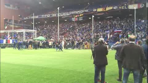 Scudetto 1991 Sampdoria, la festa dei tifosi per i 25 anni: le immagini