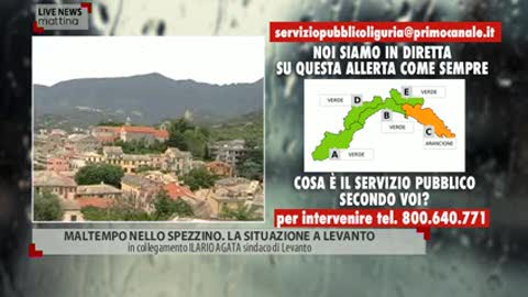 Allerta meteo arancione, scuole chiuse a Levanto. Il sindaco: 