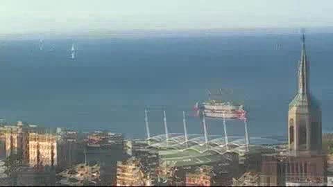 L'arrivo della nave Amerigo Vespucci a Genova in time lapse