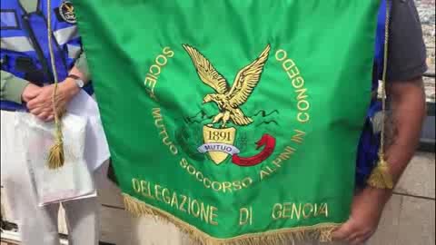 Gli alpini in congedo di Genova festeggiano il primo anno di nascita della società di mutuo soccorso