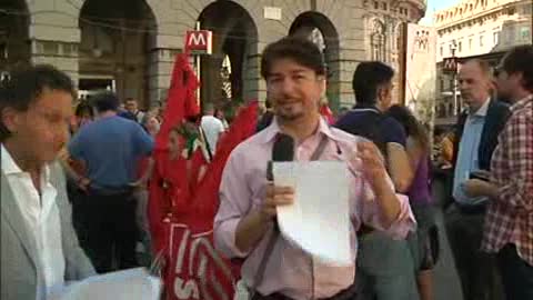 Ericsson, presidio dei lavoratori in largo Pertini. Poi il corteo fino alla Prefettura