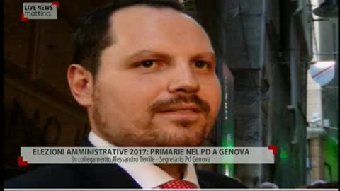 Genova 2017, il segretario Pd Terrile a Primocanale: 