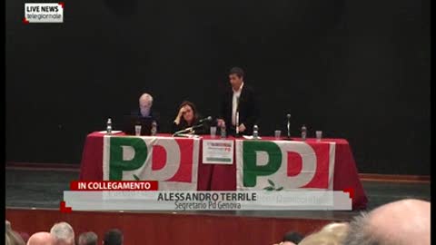 Assemblea regionale Pd, il segretario Terrile: 