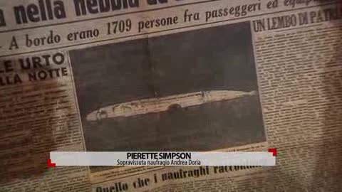 Naufragio dell'Andrea Doria, la testimonianza di una sopravvissuta: Pierette Simpson