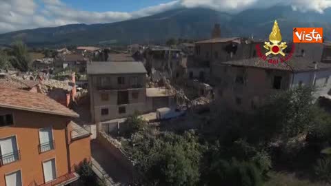 Terremoto in centro Italia, ecco cosa rimane di Amatrice