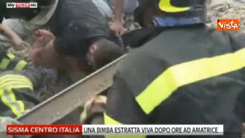 Terremoto in centro Italia, un bimbo estratto vivo dalle macerie