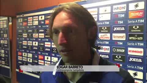 Sampdoria-Atalanta 2-1, Barreto: 