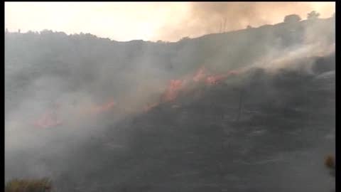 Emergenza incendi in Liguria, giornata difficile nell'imperiese