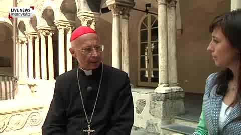 Il cardinal Bagnasco a Primocanale: 