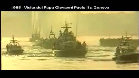 Il Papa a Genova: l'arrivo di San Giovanni Paolo II dal mare nel 1985