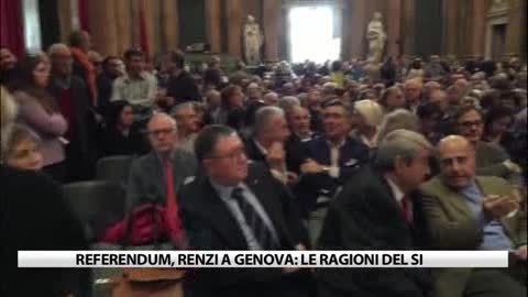 Referendum, Renzi a Palazzo Ducale tra parterre completo e le ragioni del Sì