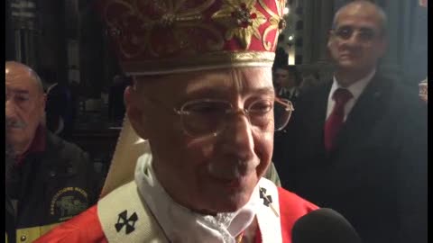 Bagnasco ha celebrato la messa di Santa Barbara: 